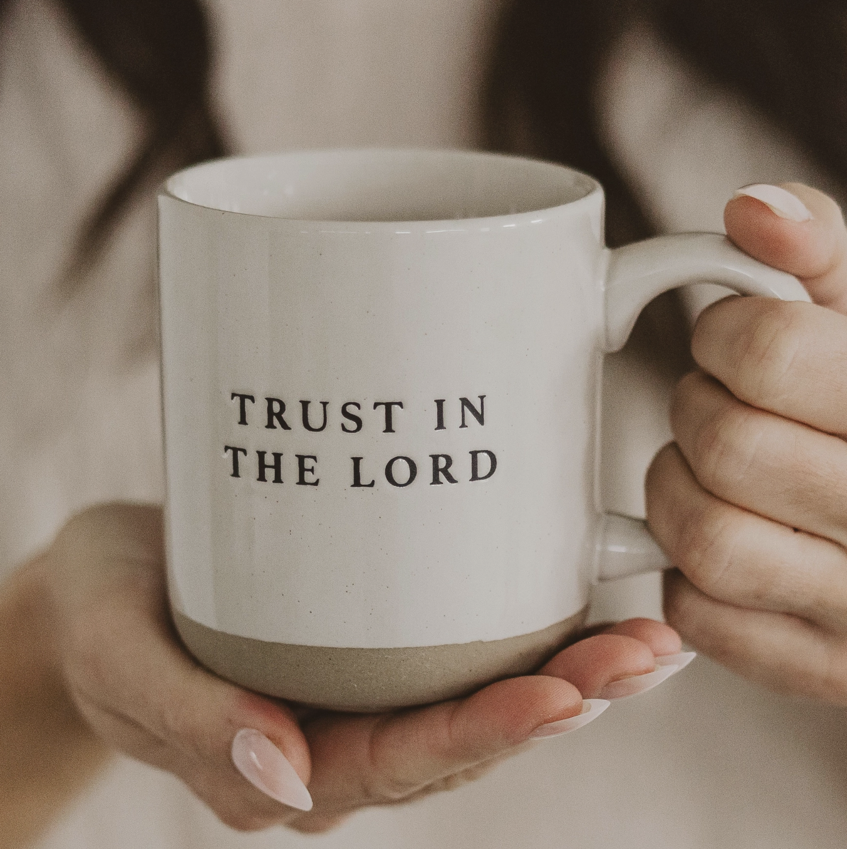 Trust in the Lord Mug – Inspirational Ceramic Coffee Cup
