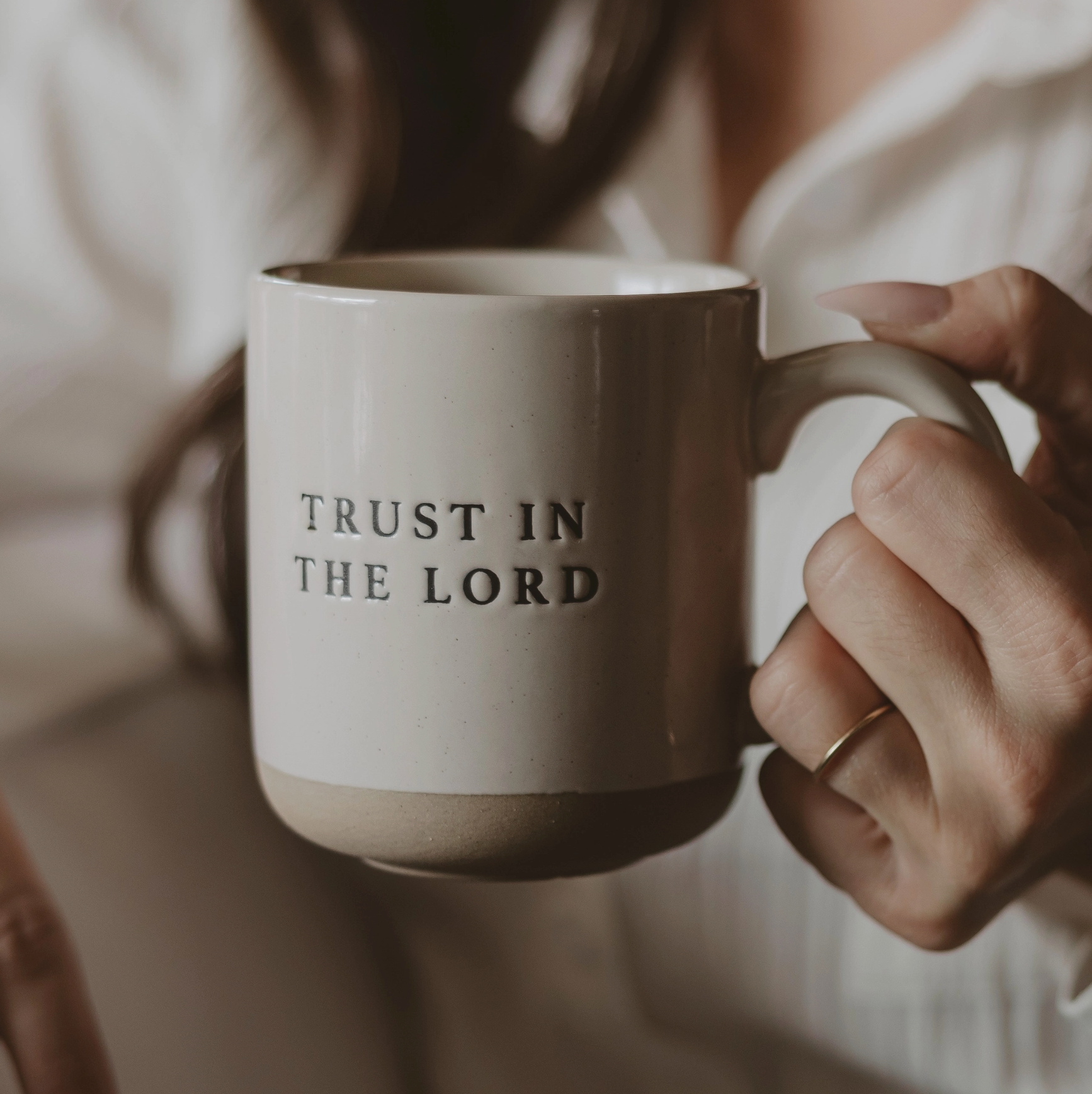 Trust in the Lord Mug – Inspirational Ceramic Coffee Cup